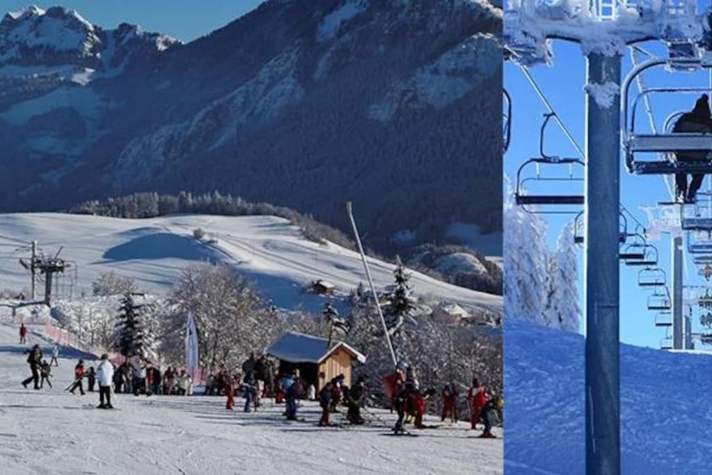 Appartement Montagne La Vallee Verte Coeur Station Hirmentaz Бельво Экстерьер фото